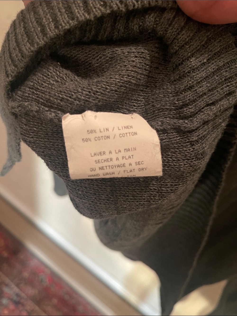 Vivienne Westwood Men's Charcoal Gray V-Neck Cardigan - Picture 7 of 9